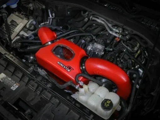 AFE Momentum GT Red Edition Cold Air Intake System w: Black Pro 5R Filters (2020-2023 Explorer ST)