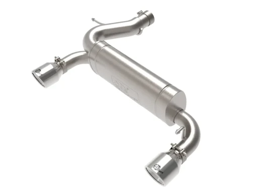 AFE Vulcan Series 3 to 2-1:2 304 SS Axle-Back Exhaust System w: Polished Tip - 2.3L:2.7L (2021-2023 Bronco)
